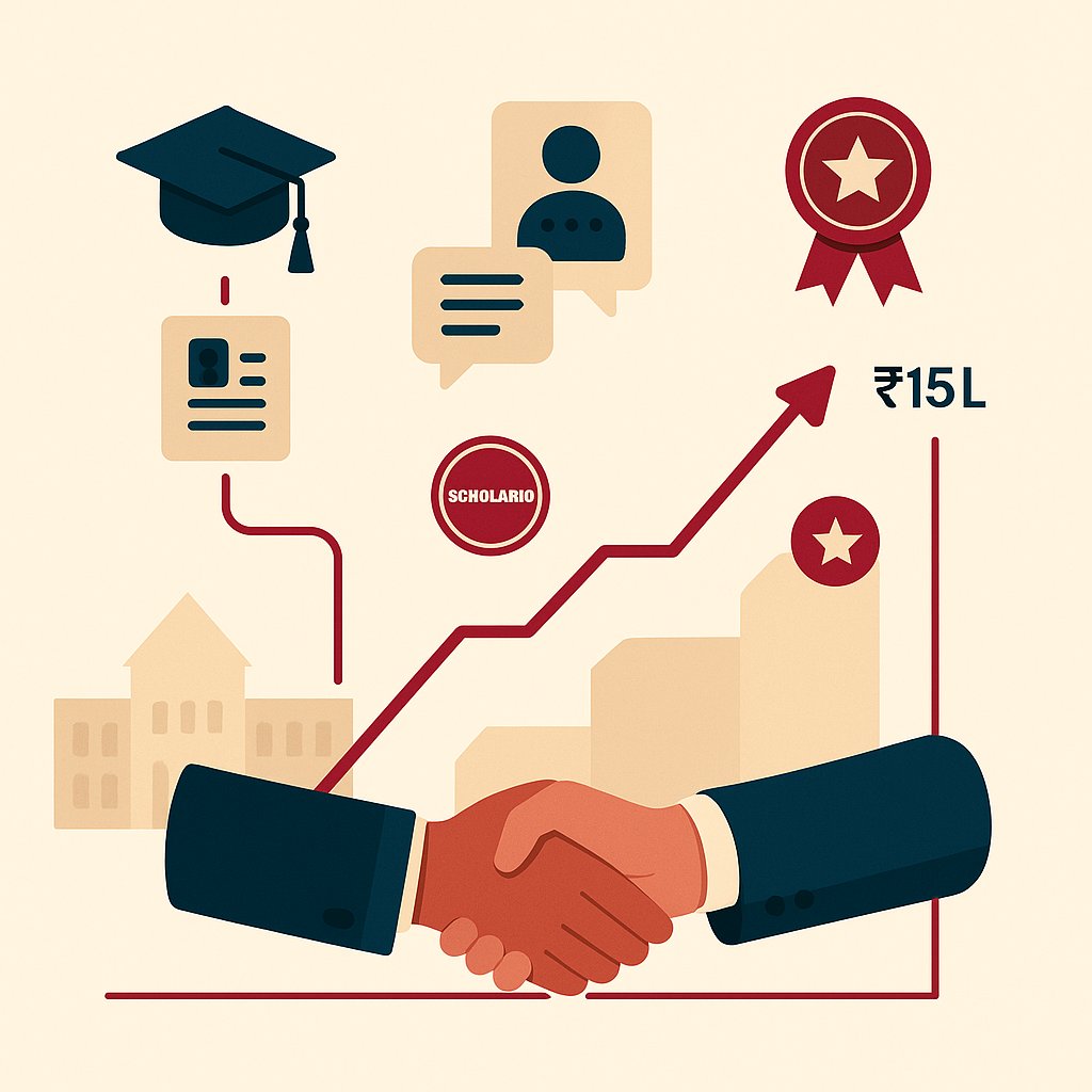 Career progression with certifications concept